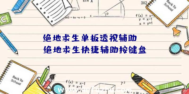 「绝地求生单板透视辅助qq」|绝地求生快捷辅助按键盘